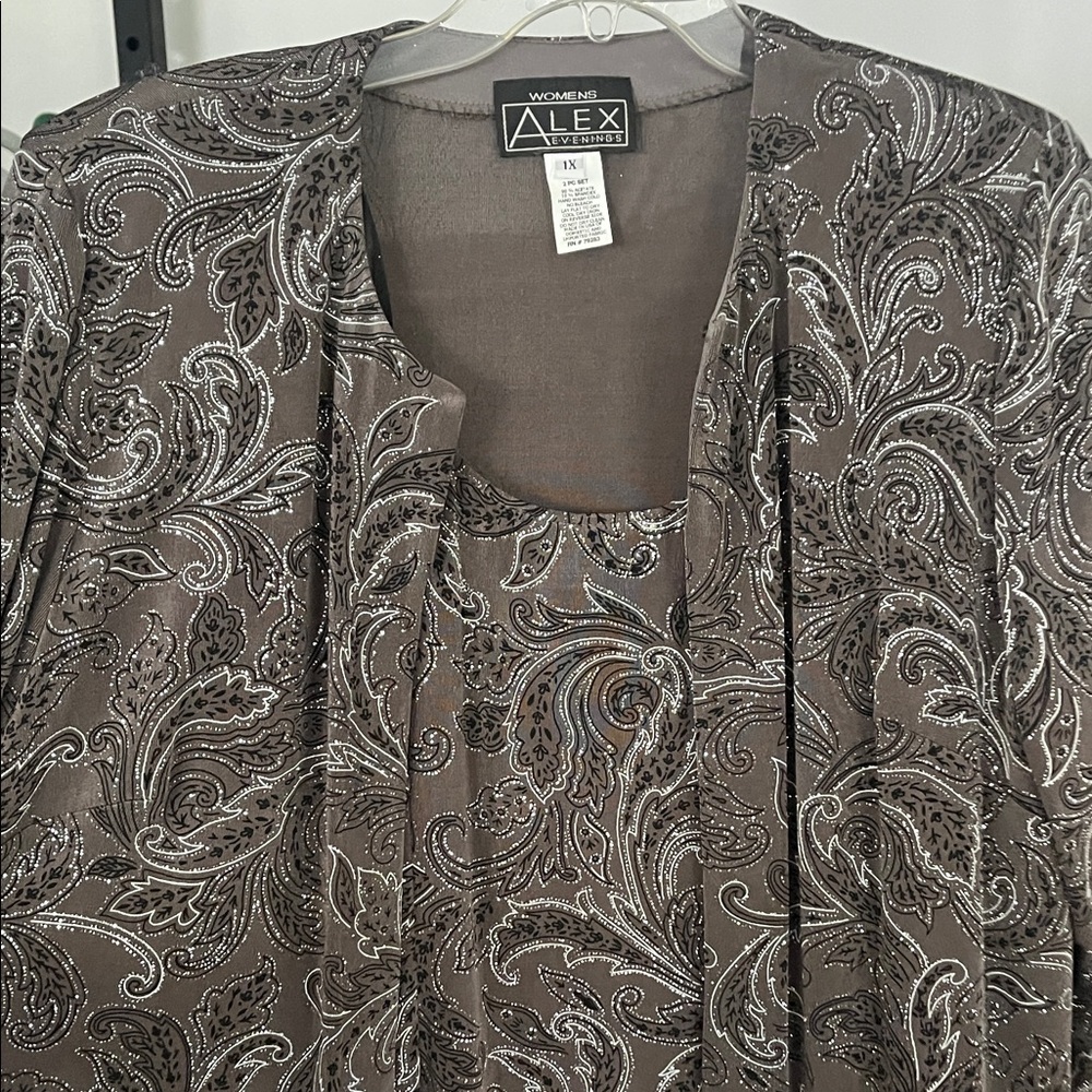 Alex Evenings Paisley Patterned Jacket and top